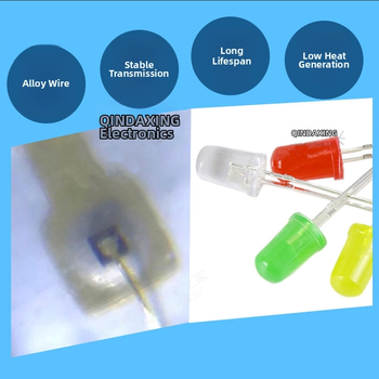 Perle LED cu schimbare automată a culorii și moduri de flash dual (rapid/încet), 3.0–3.4V, 20mA, 100 lm