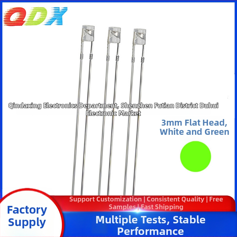 LED su plokščia galva, tiesioginis prijungimas, San’an lustas, 1.8–2.2 V, 20 mA