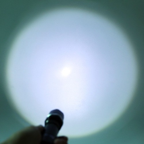 Φακός LED επαναφορτιζόμενος με ζουμ 3 επιπέδων, αλουμινένιο σώμα, XML-Q5 LED, εμβέλεια έως 500 m