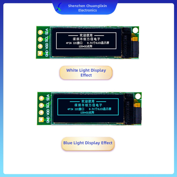 OLED displejový modul I2C, 128x32 bodová mriežka, 1306 IC, pre test tesnosti vzduchu, -40°C