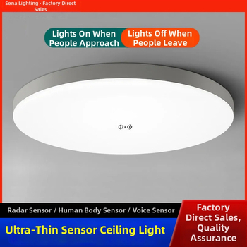 Lubos LED lemputė su judesio jutikliu ir balso valdymu koridoriui/įėjimui, 220V, dengiamas plotas 15-30 m²