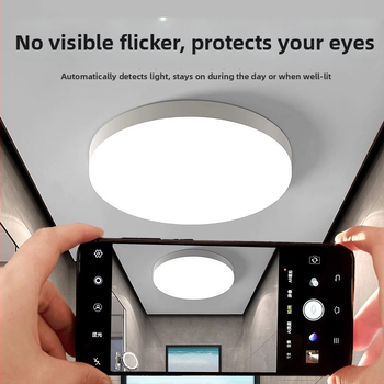 Lubos LED lemputė su judesio jutikliu ir balso valdymu koridoriui/įėjimui, 220V, dengiamas plotas 15-30 m²