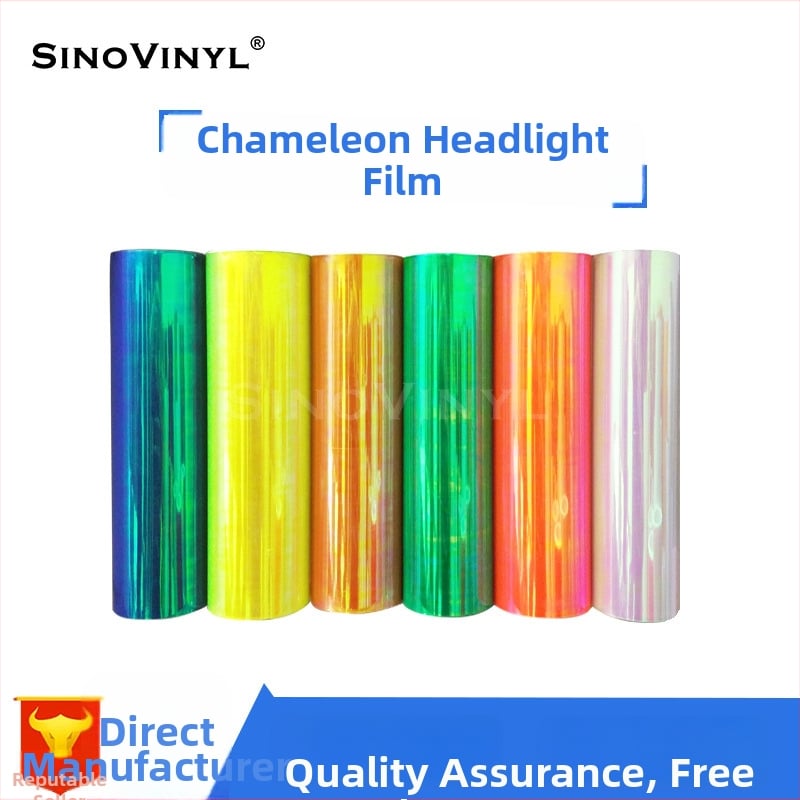 Automobiļu lukturu filma, chameleon lukturu filmas sērija, 0,15 mm biezums, UV aizsardzība 99%, siltumizolācija 99%