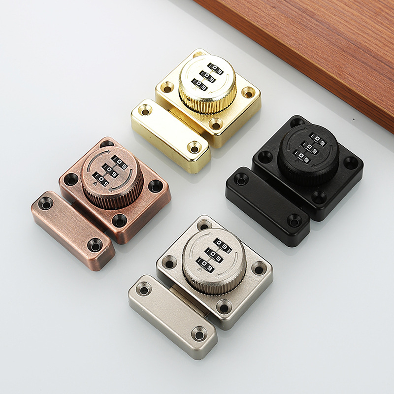 Încuietoare cu cod pentru dulapuri și sertare, din aliaj de zinc, model încuietoare cu cod, potrivită pentru dulapuri și garderobe, stil modern minimalist