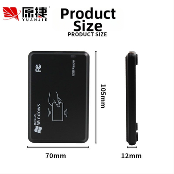 Dviejų dažnių IC/ID RFID skaitytuvas su USB sąsaja, belaidžiam prieigos valdymui, NFC suderinamas, jutiklio diapazonas 2–5 cm