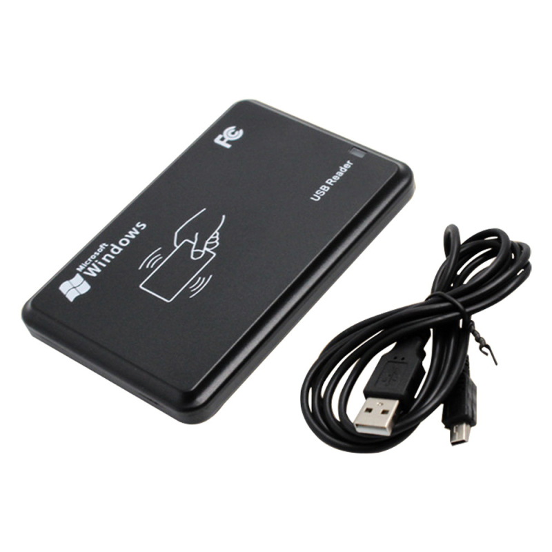 Kétfrekvenciás IC/ID RFID olvasó USB interfésszel, érintés nélküli hozzáférés-vezérléshez, NFC-kompatibilis, érzékelési távolság 2–5 cm