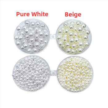 DIY papuošalų aksesuaras iš plastmasos/rezino, su injekciniu dengimu, imitacinio perlų rašto, natūralaus stiliaus.