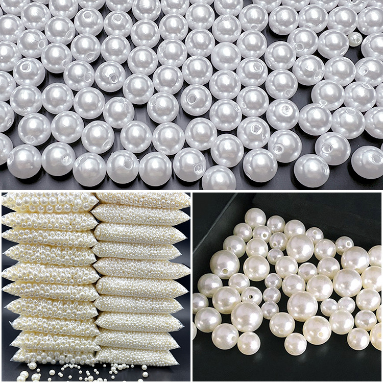 DIY papuošalų aksesuaras iš plastmasos/rezino, su injekciniu dengimu, imitacinio perlų rašto, natūralaus stiliaus.