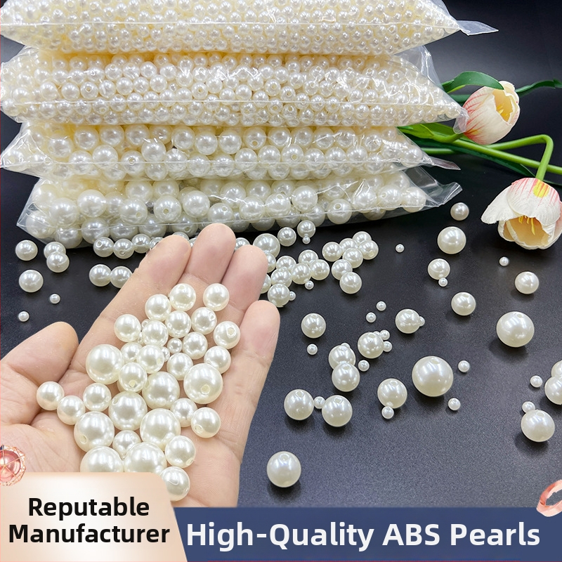 DIY papuošalų aksesuaras iš plastmasos/rezino, su injekciniu dengimu, imitacinio perlų rašto, natūralaus stiliaus.