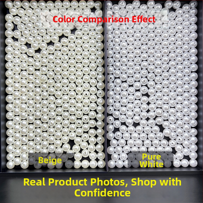 DIY papuošalų aksesuaras iš plastmasos/rezino, su injekciniu dengimu, imitacinio perlų rašto, natūralaus stiliaus.