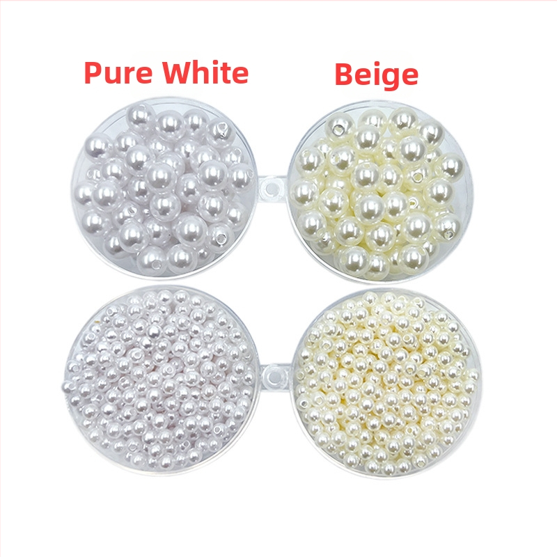 DIY papuošalų aksesuaras iš plastmasos/rezino, su injekciniu dengimu, imitacinio perlų rašto, natūralaus stiliaus.