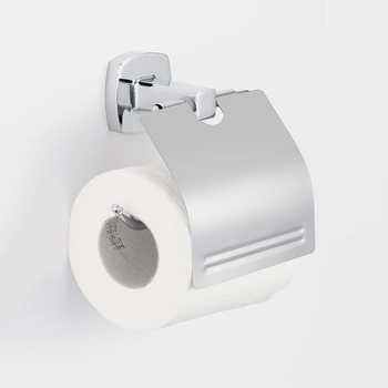 Set accesorii baie din aliaj de zinc cu placare electrolitică — șase piese: bară prosoape, suport hârtie igienică, plasă săpun; stil modern minimalist