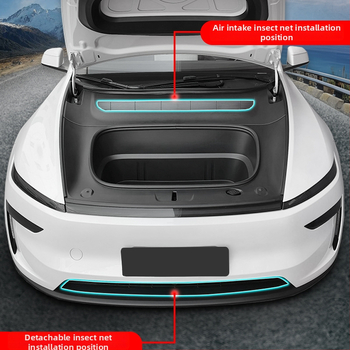 ABS YS-01 Centrinis tinklo įsiurbimo gaubtas ir vandens bakas, suderinama su 6 vietų Tesla atnaujintu Model Y/3/YL, nuimamas vabzdžių ekranas