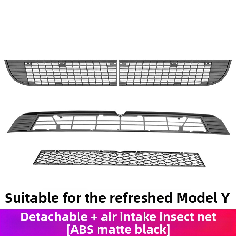 ABS YS-01 Centrinis tinklo įsiurbimo gaubtas ir vandens bakas, suderinama su 6 vietų Tesla atnaujintu Model Y/3/YL, nuimamas vabzdžių ekranas