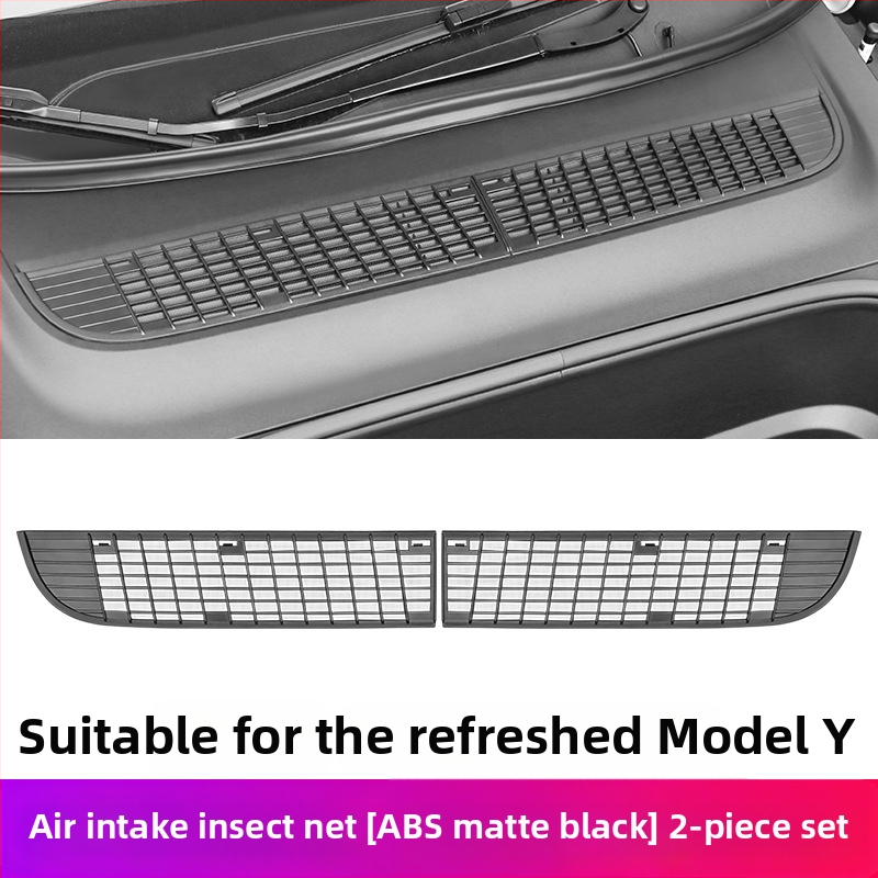 ABS YS-01 Centrinis tinklo įsiurbimo gaubtas ir vandens bakas, suderinama su 6 vietų Tesla atnaujintu Model Y/3/YL, nuimamas vabzdžių ekranas