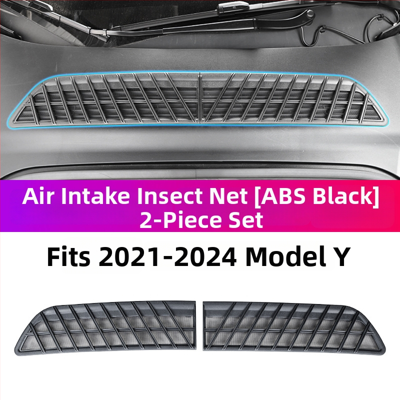 ABS YS-01 Centrinis tinklo įsiurbimo gaubtas ir vandens bakas, suderinama su 6 vietų Tesla atnaujintu Model Y/3/YL, nuimamas vabzdžių ekranas