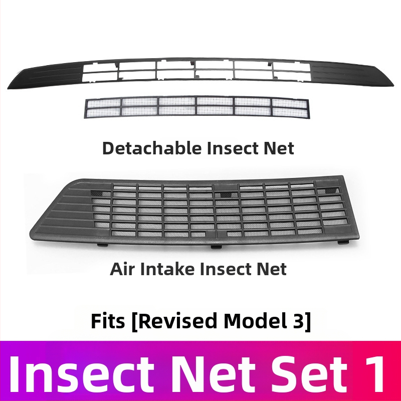 ABS YS-01 Centrinis tinklo įsiurbimo gaubtas ir vandens bakas, suderinama su 6 vietų Tesla atnaujintu Model Y/3/YL, nuimamas vabzdžių ekranas