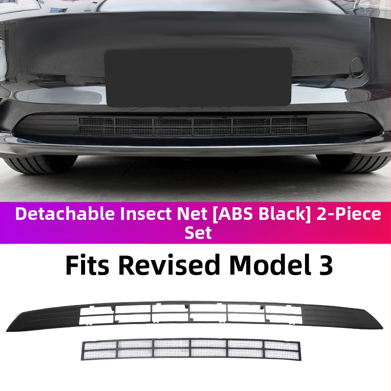 ABS YS-01 Centrinis tinklo įsiurbimo gaubtas ir vandens bakas, suderinama su 6 vietų Tesla atnaujintu Model Y/3/YL, nuimamas vabzdžių ekranas