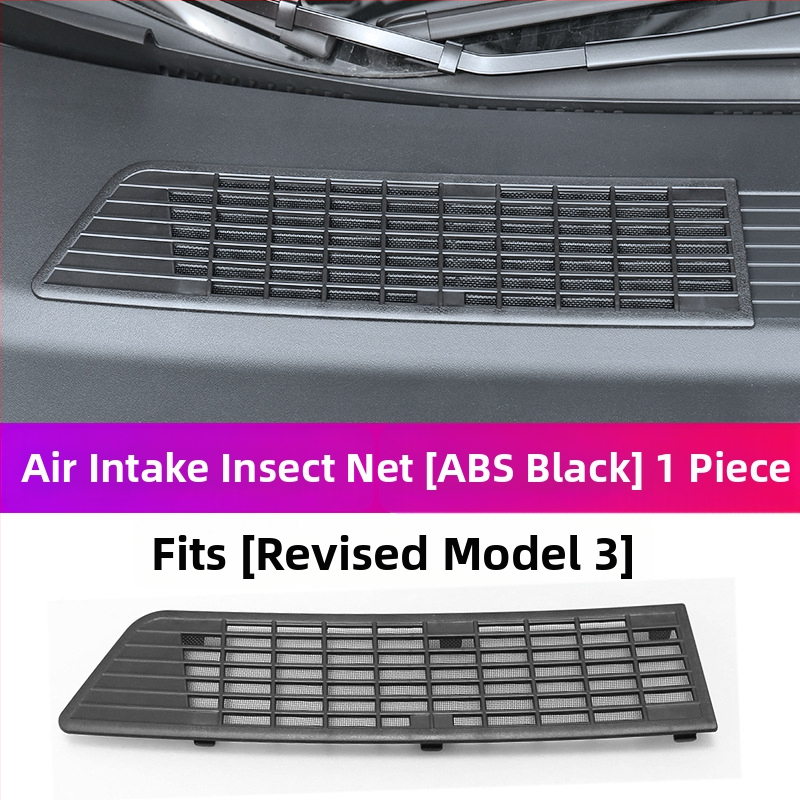 ABS YS-01 Centrinis tinklo įsiurbimo gaubtas ir vandens bakas, suderinama su 6 vietų Tesla atnaujintu Model Y/3/YL, nuimamas vabzdžių ekranas