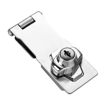 Nerūsavat terasest ja tsingi sulamust valmistatud sahtli lukk, mudel Lock plate, sobib arhiivikam kappidele, külmikutele, garderoobidele ja sahtlite kappidele