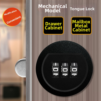 Strength zámok s jazýčkom, 3 polohy pre zásuvky a skrinky | Plast + zliatina | Moderný minimalistický štýl