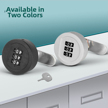 Strength zámok s jazýčkom, 3 polohy pre zásuvky a skrinky | Plast + zliatina | Moderný minimalistický štýl