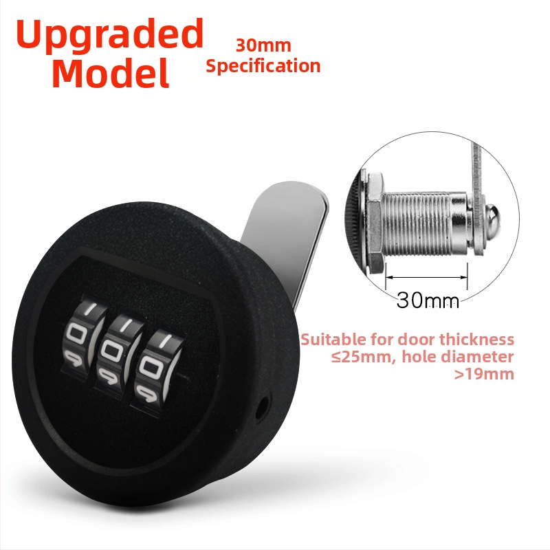 Strength zámok s jazýčkom, 3 polohy pre zásuvky a skrinky | Plast + zliatina | Moderný minimalistický štýl