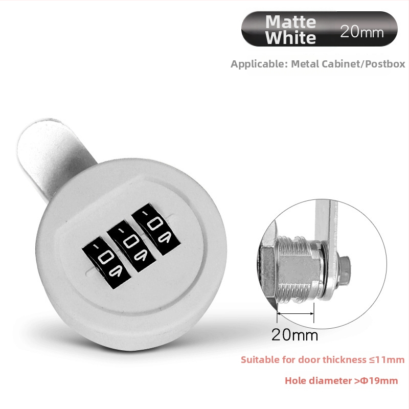 Strength zámok s jazýčkom, 3 polohy pre zásuvky a skrinky | Plast + zliatina | Moderný minimalistický štýl