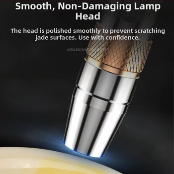 Rankinis jad identifikavimo žibintas | 365nm UV, 5W LED, 50 cm veikimo diapazonas, 18650 baterija, modelis V6