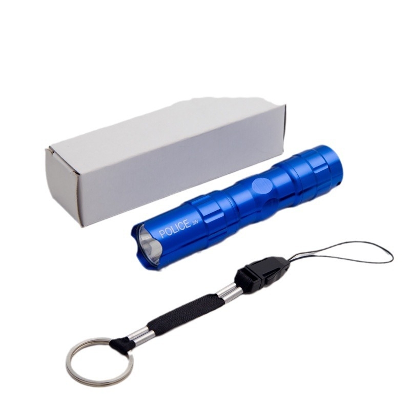 Lanternă LED mică, din aliaj de aluminiu, impermeabilă, baterie AA, rază 50–100 m