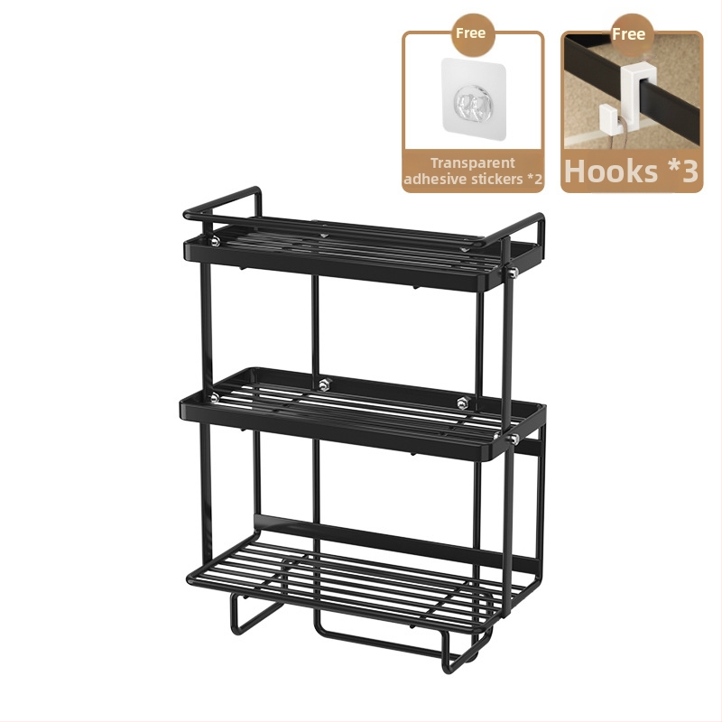 Dviejų lygių plieninis laikiklis virš klozeto, grindinis montavimas, be gręžimo, vonios kambario saugojimui