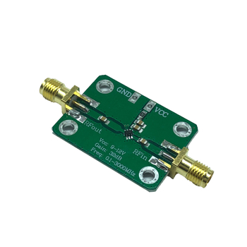 RF platus dažnių stiprintuvas su LNA, dažnių diapazonas 0.1–3000 MHz, 32 dB stiprinimas