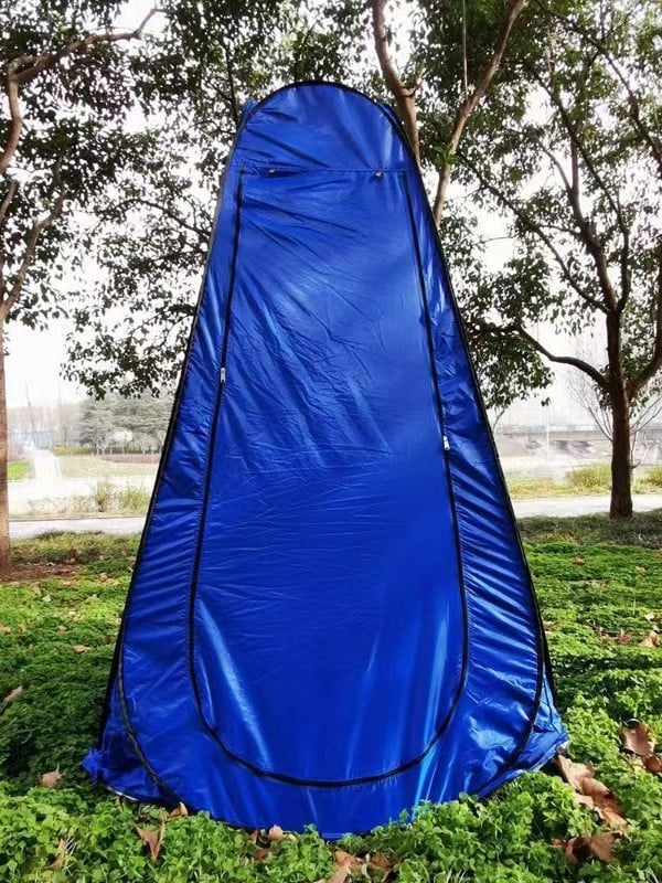 Σκηνή εξωτερικού ντους με χώρο αλλαγής, φορητή, πτυσσόμενη σκηνή μπάνιου για κάμπινγκ, 190T πολυεστέρας, γρήγορη εγκατάσταση, αδιάβροχη απόδοση <1000 mm