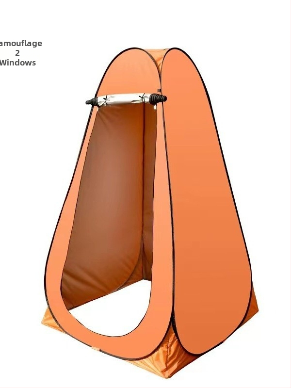 Lauko dušo palapinė su persirengimo zona, nešiojama sulankstoma vonios palapinė kempingui, 190T poliesteris, greitas montavimas, atsparumas vandeniui <1000 mm