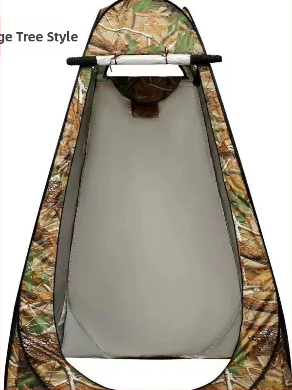 Lauko dušo palapinė su persirengimo zona, nešiojama sulankstoma vonios palapinė kempingui, 190T poliesteris, greitas montavimas, atsparumas vandeniui <1000 mm