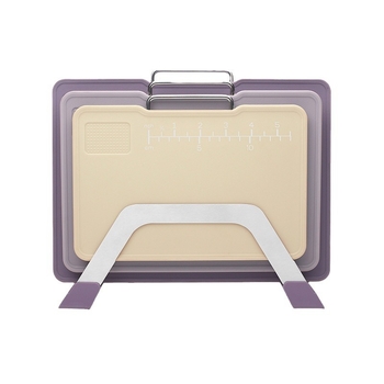 Integruota pjaustymo lenta su integruotu saugojimo skyriumi vaisiams ir kūdikiams – plastikas, prekinis ženklas Superglume, sulankstoma, priešslydinė, atspari pelėsiui