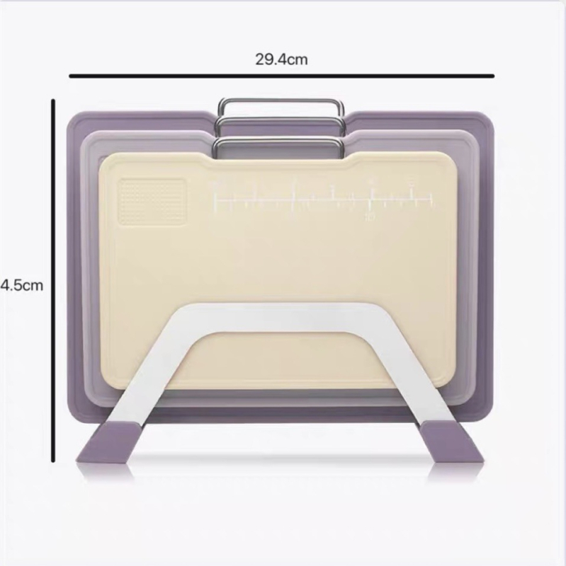 Integruota pjaustymo lenta su integruotu saugojimo skyriumi vaisiams ir kūdikiams – plastikas, prekinis ženklas Superglume, sulankstoma, priešslydinė, atspari pelėsiui