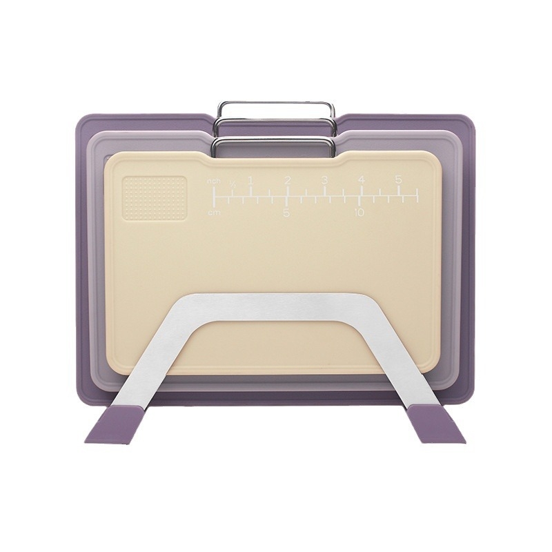 Integruota pjaustymo lenta su integruotu saugojimo skyriumi vaisiams ir kūdikiams – plastikas, prekinis ženklas Superglume, sulankstoma, priešslydinė, atspari pelėsiui