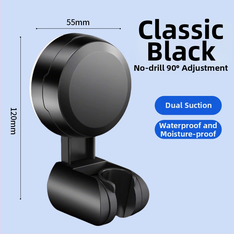 Boonen dušo laikiklis su judančiu siurbtuku ir lipnia baze, ABS medžiaga, šviesus prabangos stilius