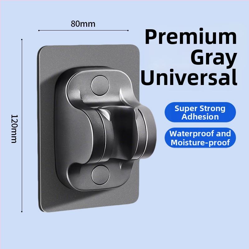 Boonen dušo laikiklis su judančiu siurbtuku ir lipnia baze, ABS medžiaga, šviesus prabangos stilius