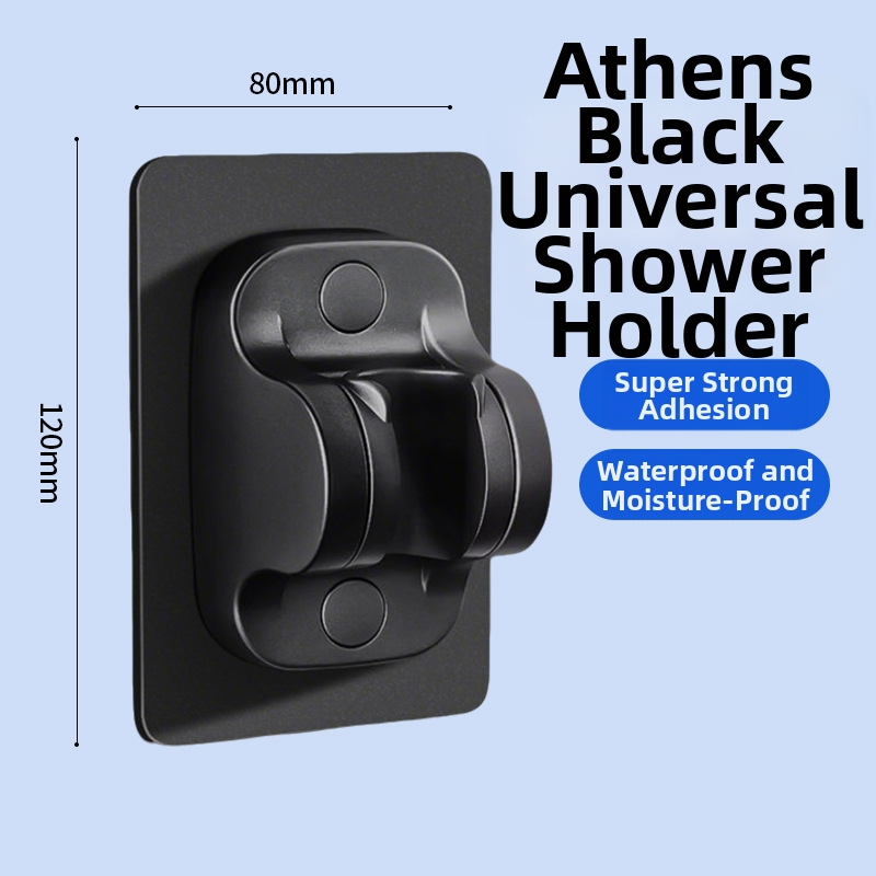 Boonen dušo laikiklis su judančiu siurbtuku ir lipnia baze, ABS medžiaga, šviesus prabangos stilius