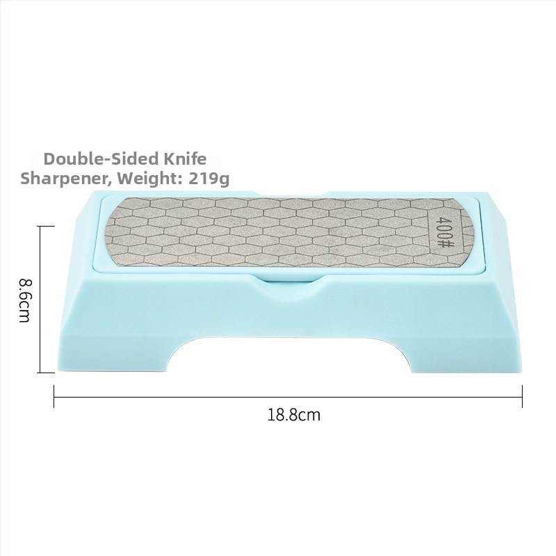 Dvigubos paviršos emery šlifu akmu peiliams, 1000 tinklo diamantinis šlifuoklis, daugiafunkcinis virtuvės peilių šlifuoklis