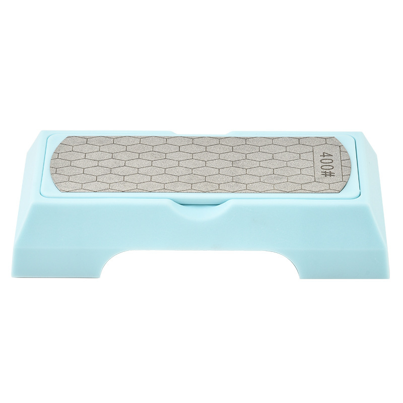 Dvigubos paviršos emery šlifu akmu peiliams, 1000 tinklo diamantinis šlifuoklis, daugiafunkcinis virtuvės peilių šlifuoklis