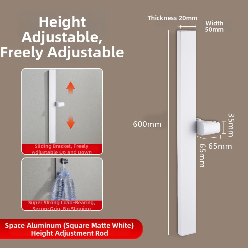 Dušo kolona, Space aliuminis, modelis 6584512, sieninis montavimas, 0–90°C / 0–1,6 MPa