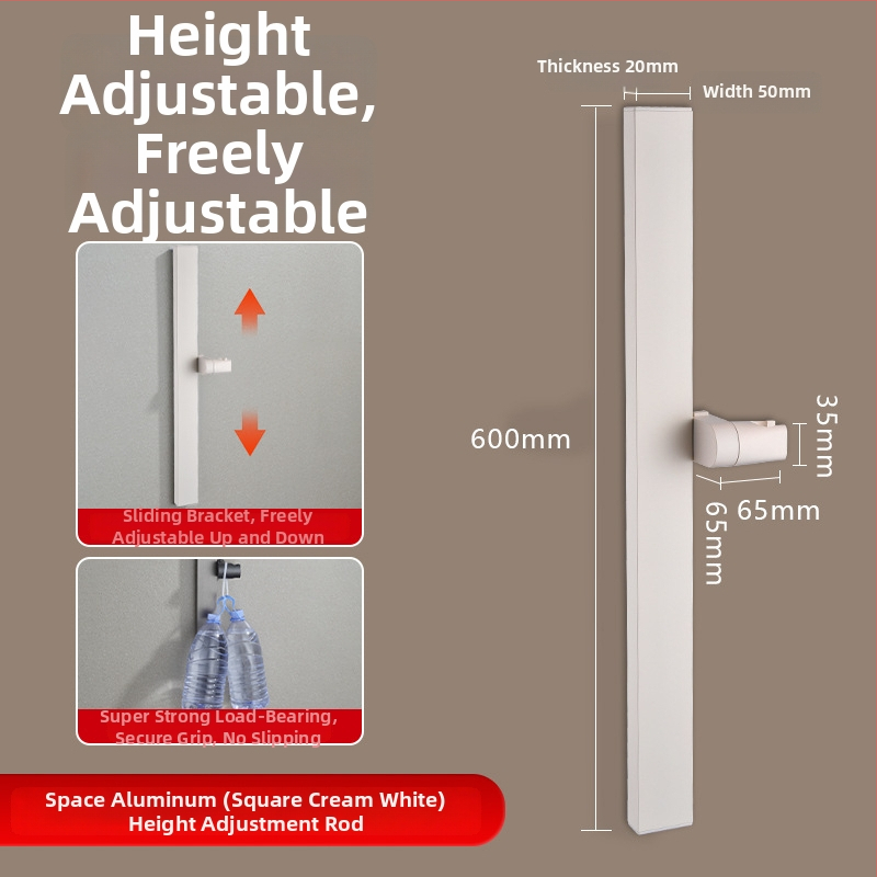 Dušo kolona, Space aliuminis, modelis 6584512, sieninis montavimas, 0–90°C / 0–1,6 MPa