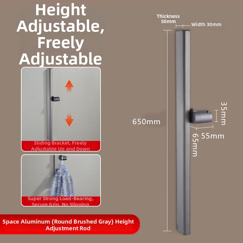 Dušo kolona, Space aliuminis, modelis 6584512, sieninis montavimas, 0–90°C / 0–1,6 MPa