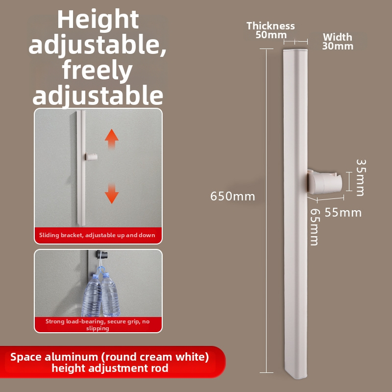 Dušo kolona, Space aliuminis, modelis 6584512, sieninis montavimas, 0–90°C / 0–1,6 MPa