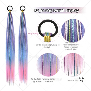 Fujia Roku darbs parūka ar asti, Modelis 0730, Mati no augstas temperatūras stieples