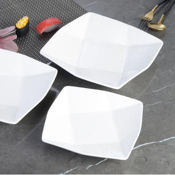 Kvadratinė porcelninė serviravimo lėkštė — kinų stilius, porcelianas, asmeninei dovanei