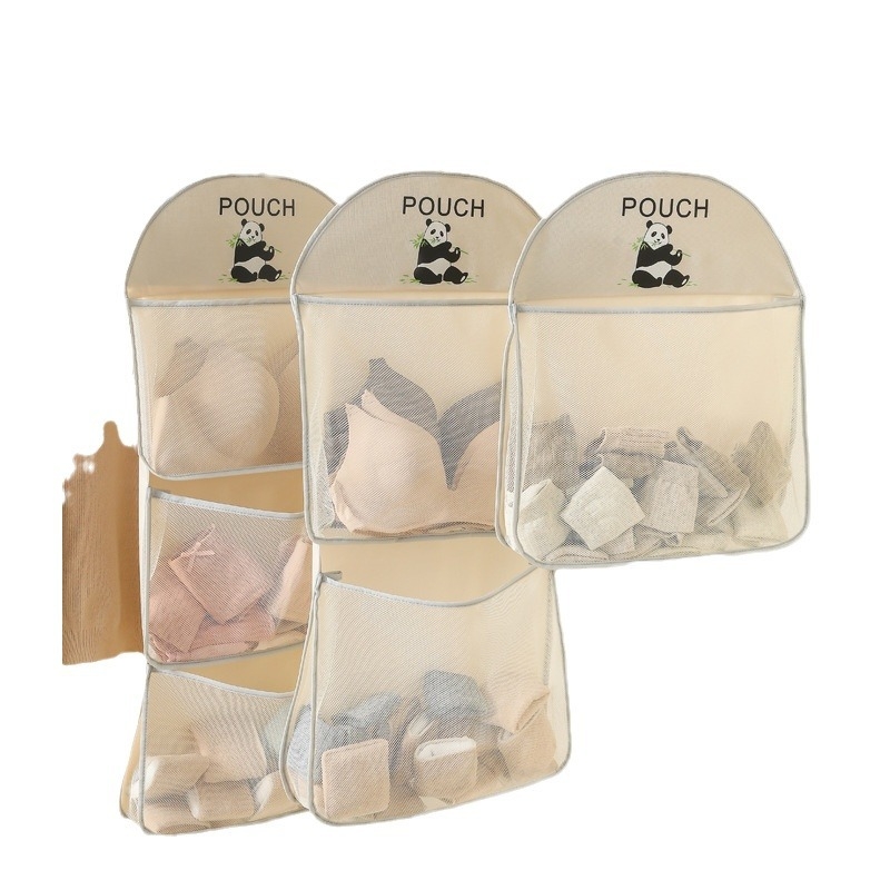 Perma Panda poliester višeslojna viseća torba za pohranu, organizator ormara za čarape i donje rublje, zidni organizator za spavaću sobu